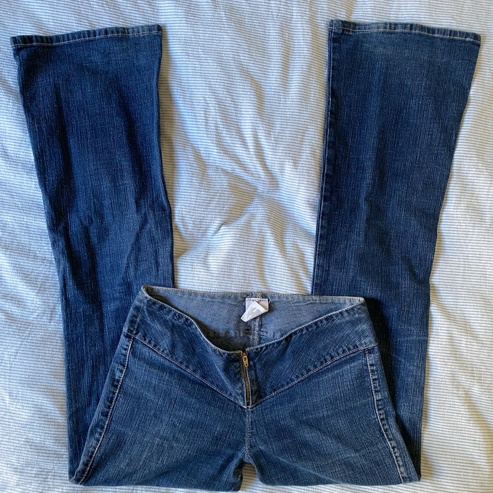 Rare Y2K V-Front Manager Low Rise Jeans